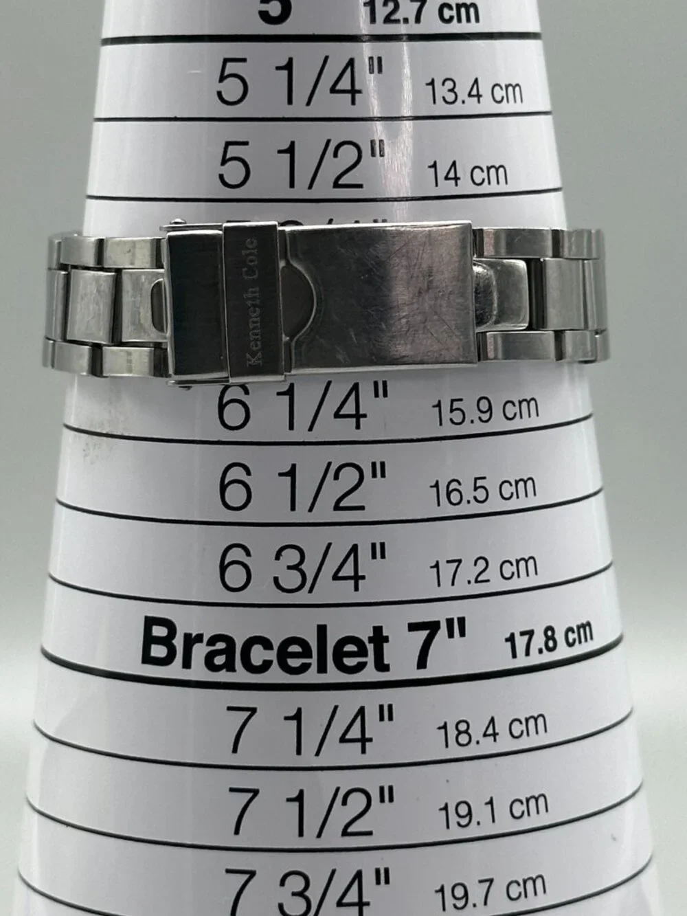 3/$30 Kenneth Cole Women Tank Watch Silver Tone Brown Dial New Battery 6.25